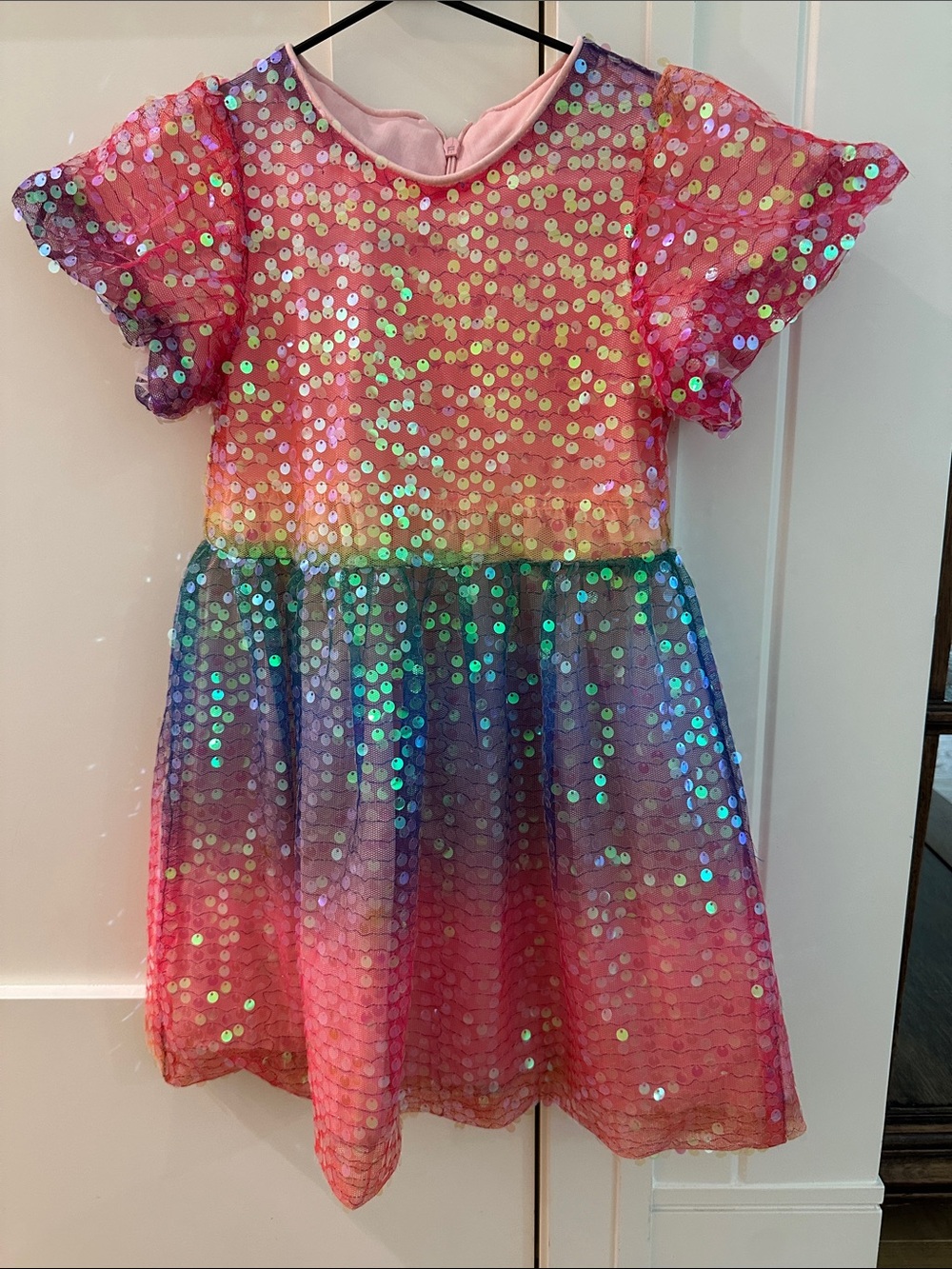 Lola + The Boys RAINBOW MAGIC SEQUIN DRESS